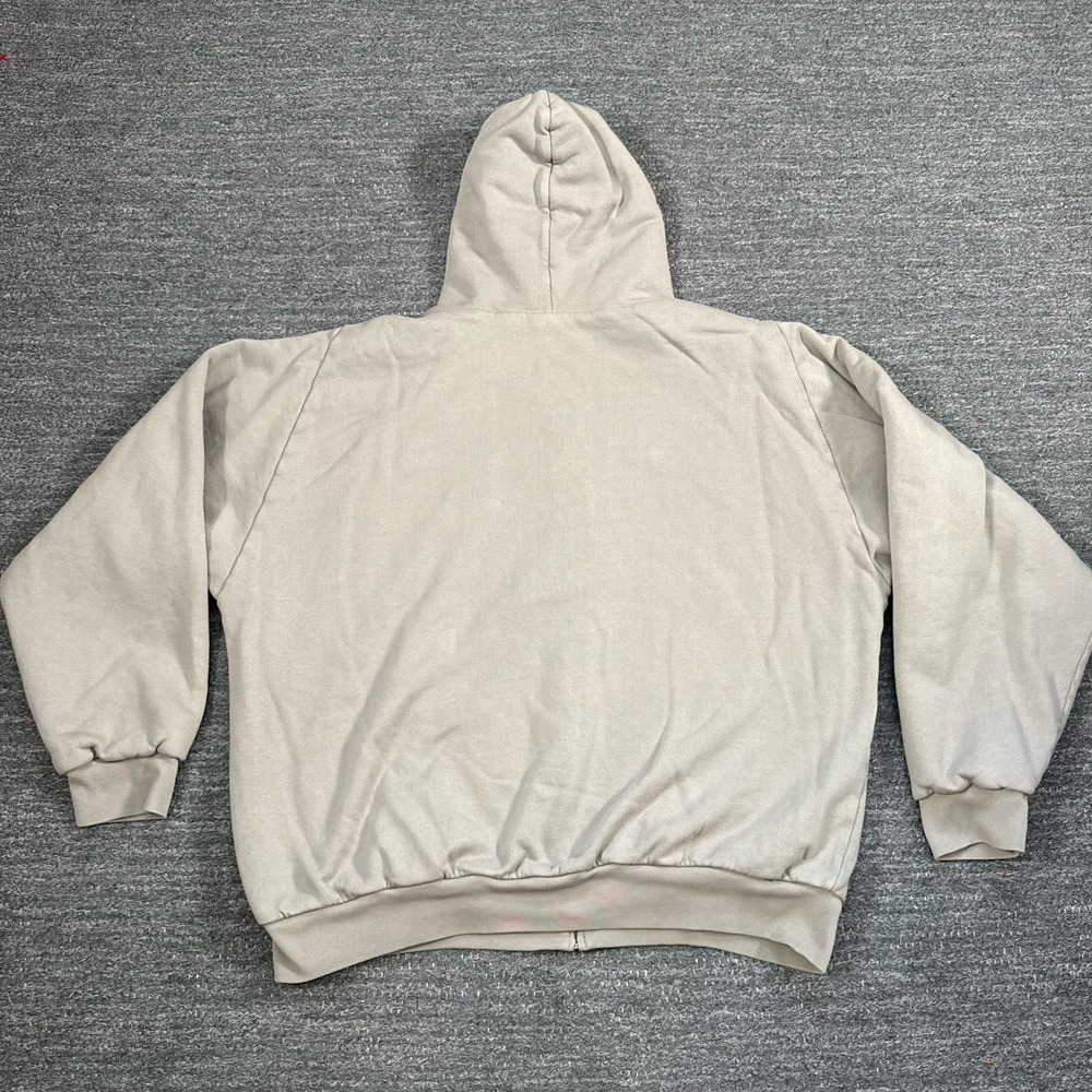 Yeezy Gap Hoodie Sweatshirt Men XXL Taupe Full Zip Double Layer Heavy YZY - Picture 10 of 13